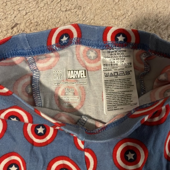 Gap Captain America Toddler PJ’s Set - Picture 8 of 9
